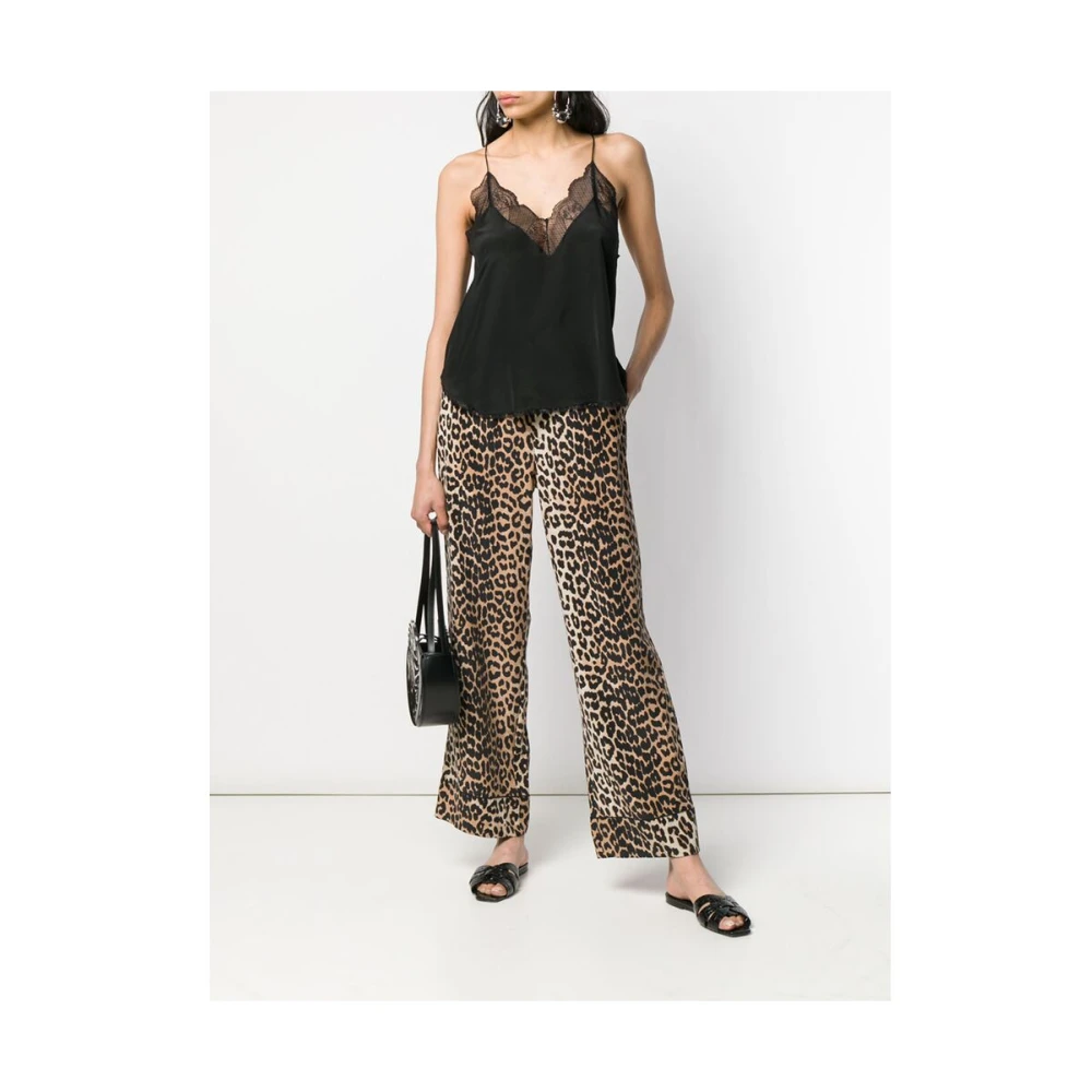 Zadig & Voltaire Zwart Zijden Kant Camisole Top Black Dames