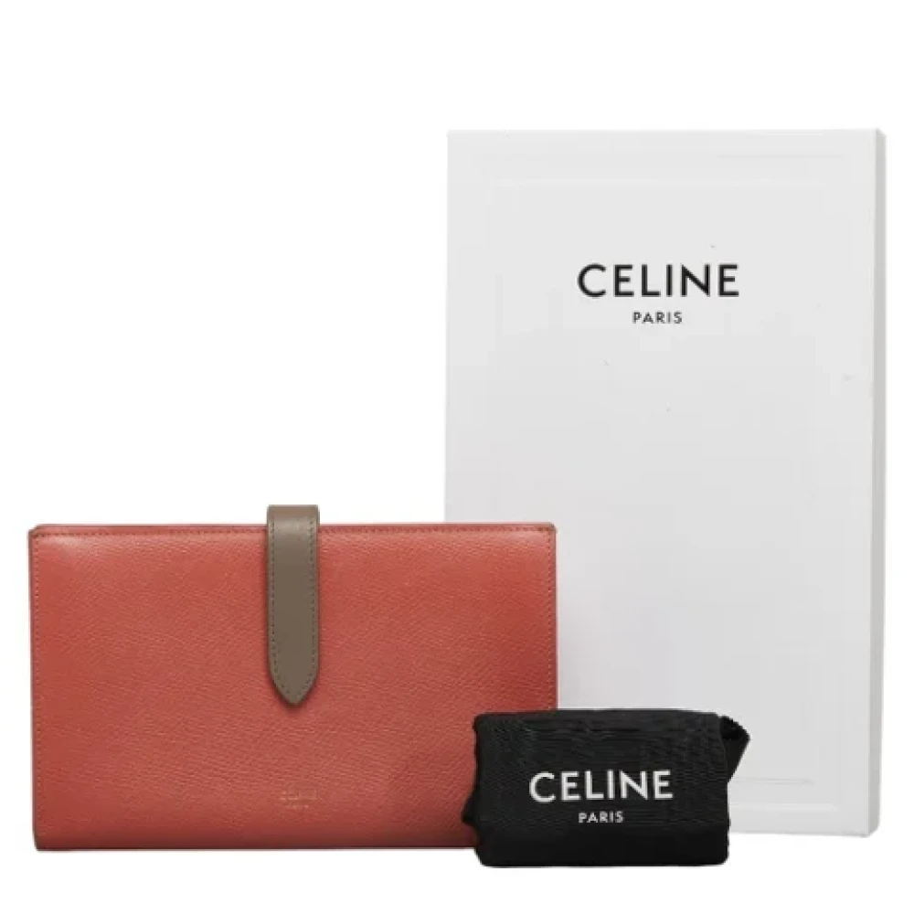 Celine Vintage Pre-owned Leather wallets Pink Dames