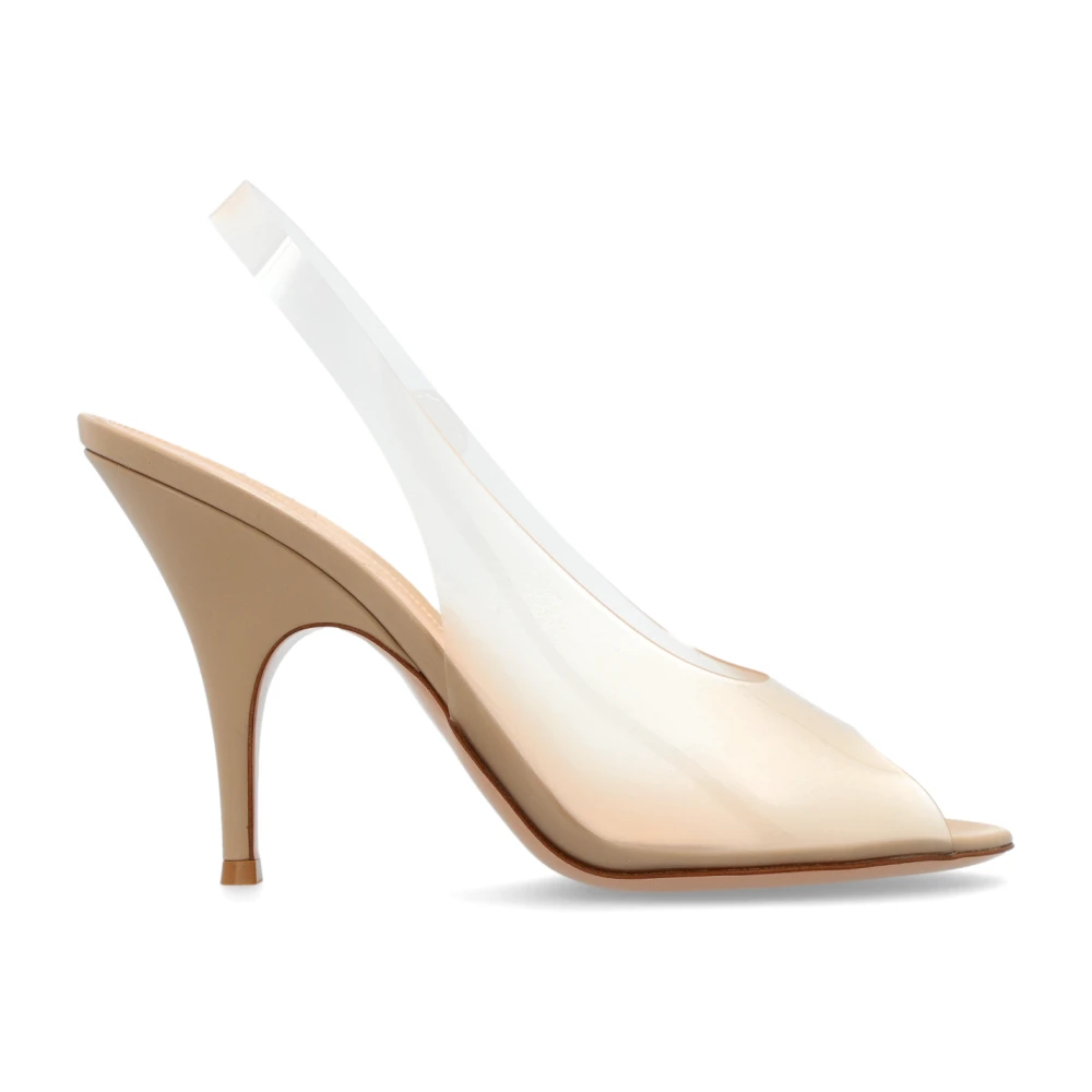 Gianvito Rossi Women's Beige High Heel Sandals, 7 Uk, Heeled Sandals