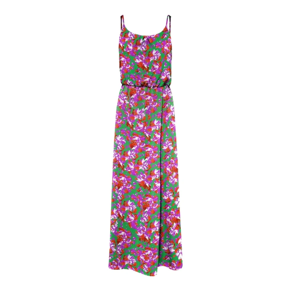 Only Vibrant Green Floral Maxi Dress Multicolor Dames
