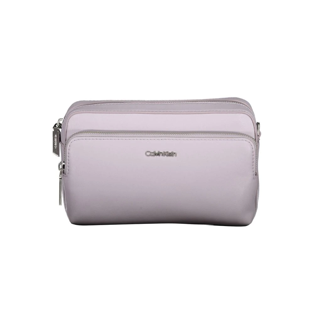 Calvin Klein Women's Purple Polyester Handbag With Pockets