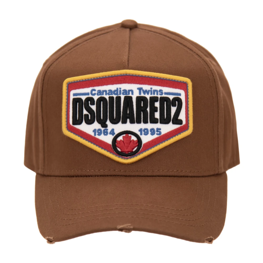 Dsquared2 Unisex Bruin Accessoires One Size, Katoen, Baseballpet