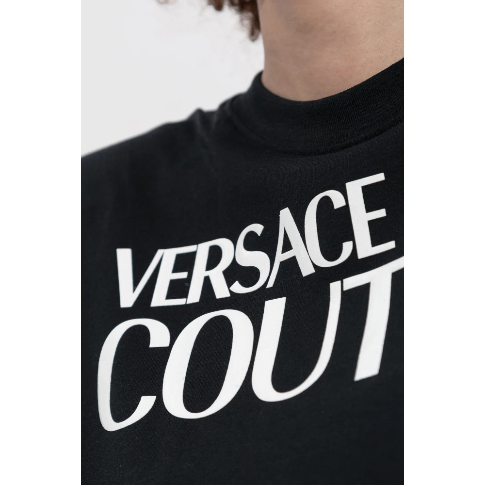 Versace Jeans Couture Mouwloze Top Black Dames