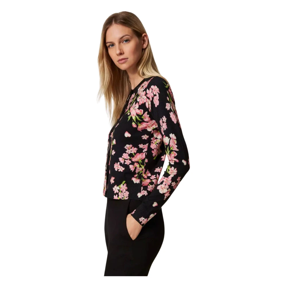 Twinset Kant Trim Vest Sweater Multicolor Dames