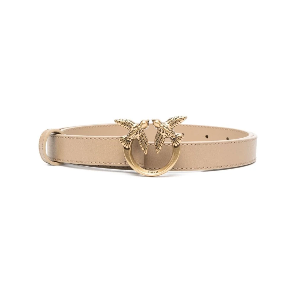 Pinko Women's Beige Love Berry H2 Belt - Belts - Xs - Accessories