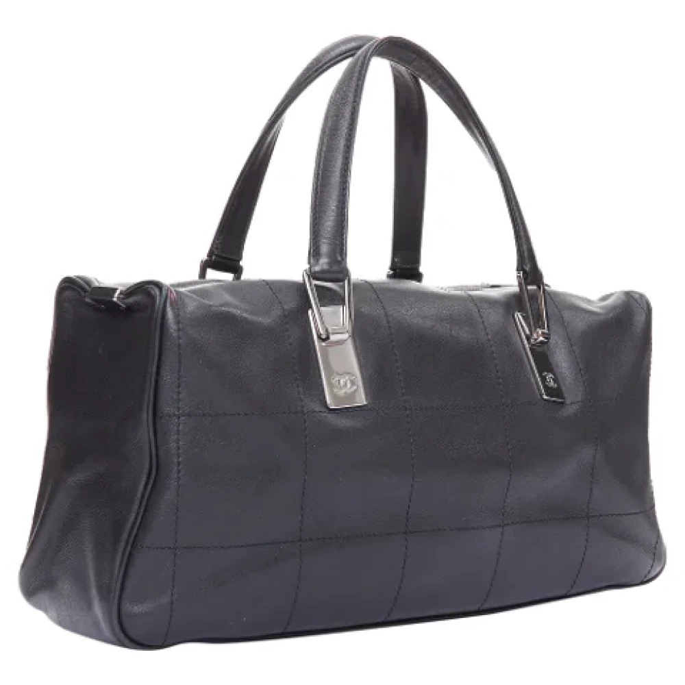 Chanel Vintage Pre-owned Leather handbags Black Dames