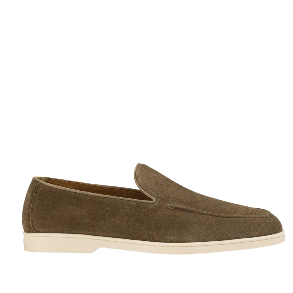 Doucal's Brown Loafers, Male, 6 Uk, Suede Loafers