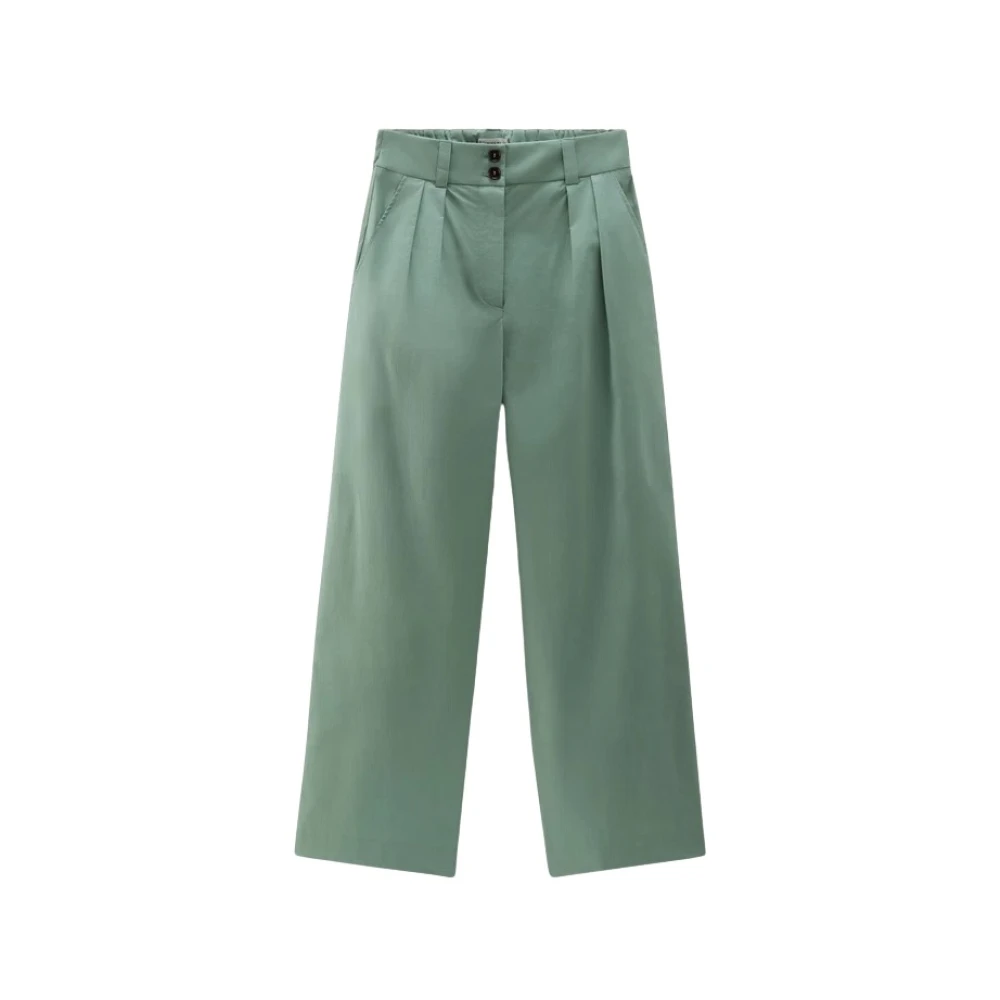 Trousers > Wide Trousers - - Woolrich - Modalova
