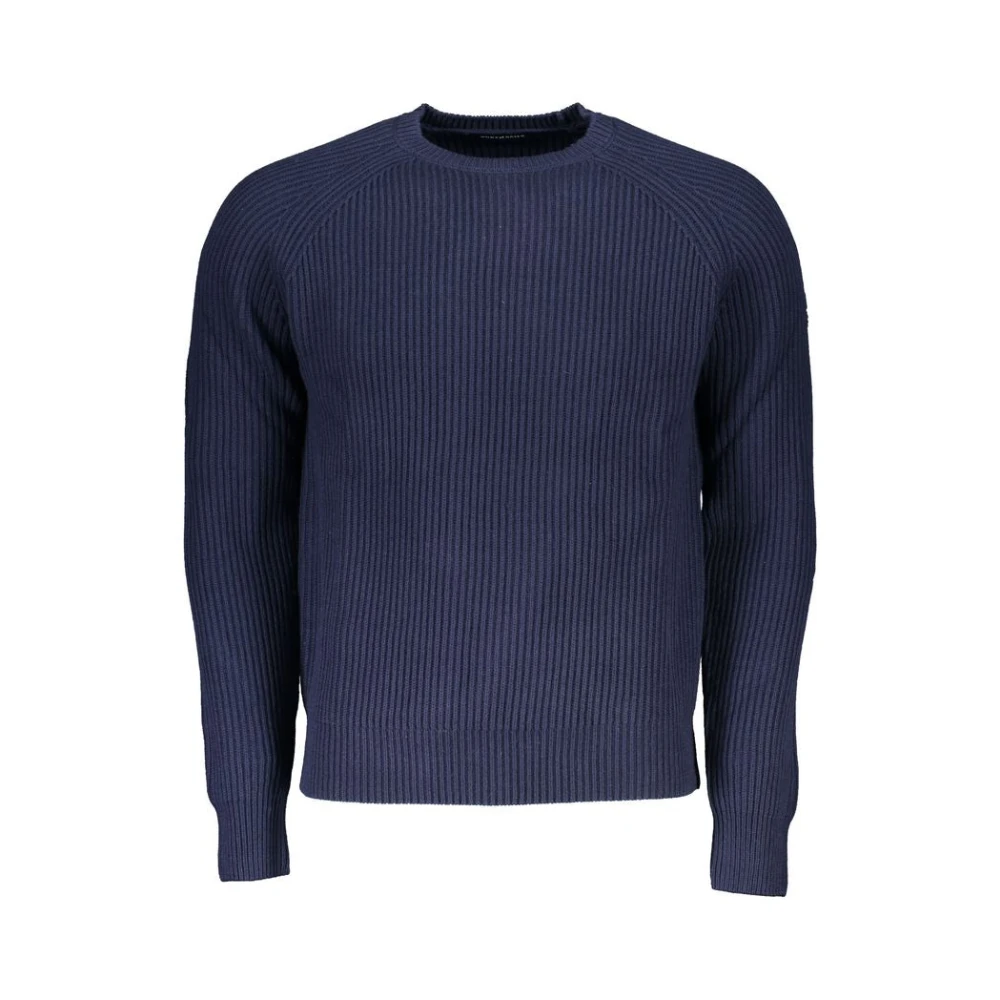 North Sails Men's Blue Round-Neck Knitwear,, Cotton Jumper For 2XL