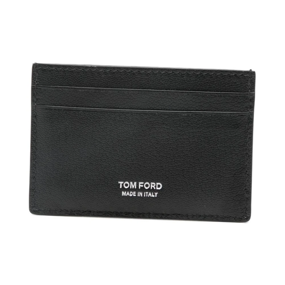 Tom Ford Men's Black Leather Credit Card Case