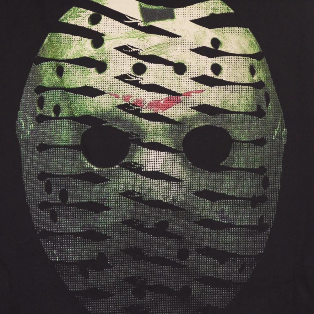 Propaganda Zwarte Ribs Icon Mask Hoodie Black Heren