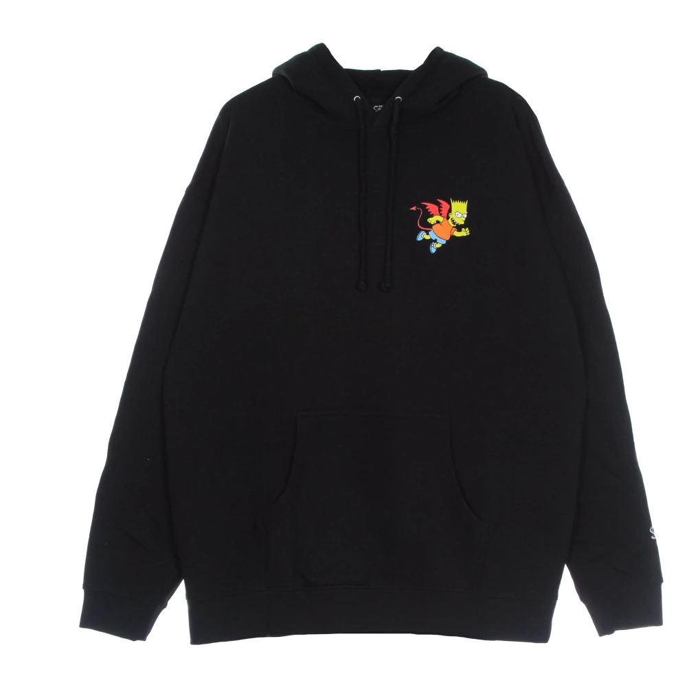 Market Men's Black Hoodies, S, Devil Arc Hoodie X The Simpsons