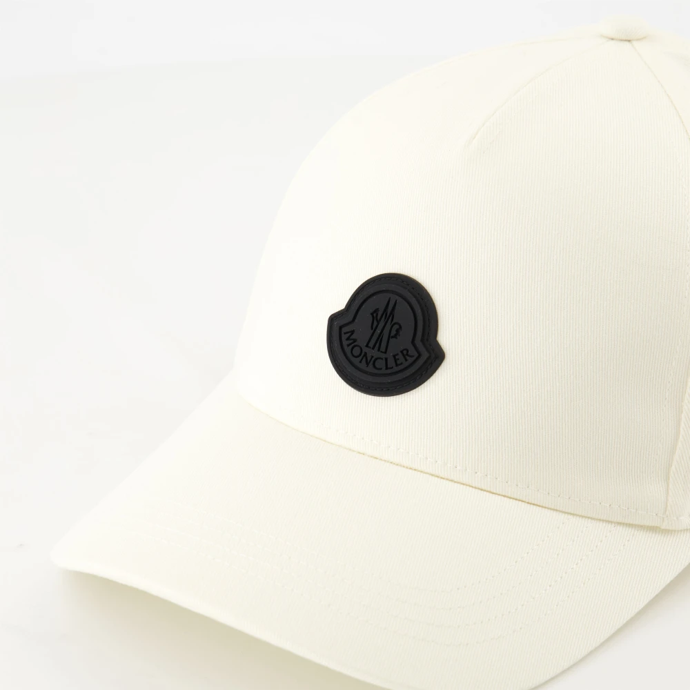 Moncler Witte Logo Pet Lente-Zomer 2025 White Heren
