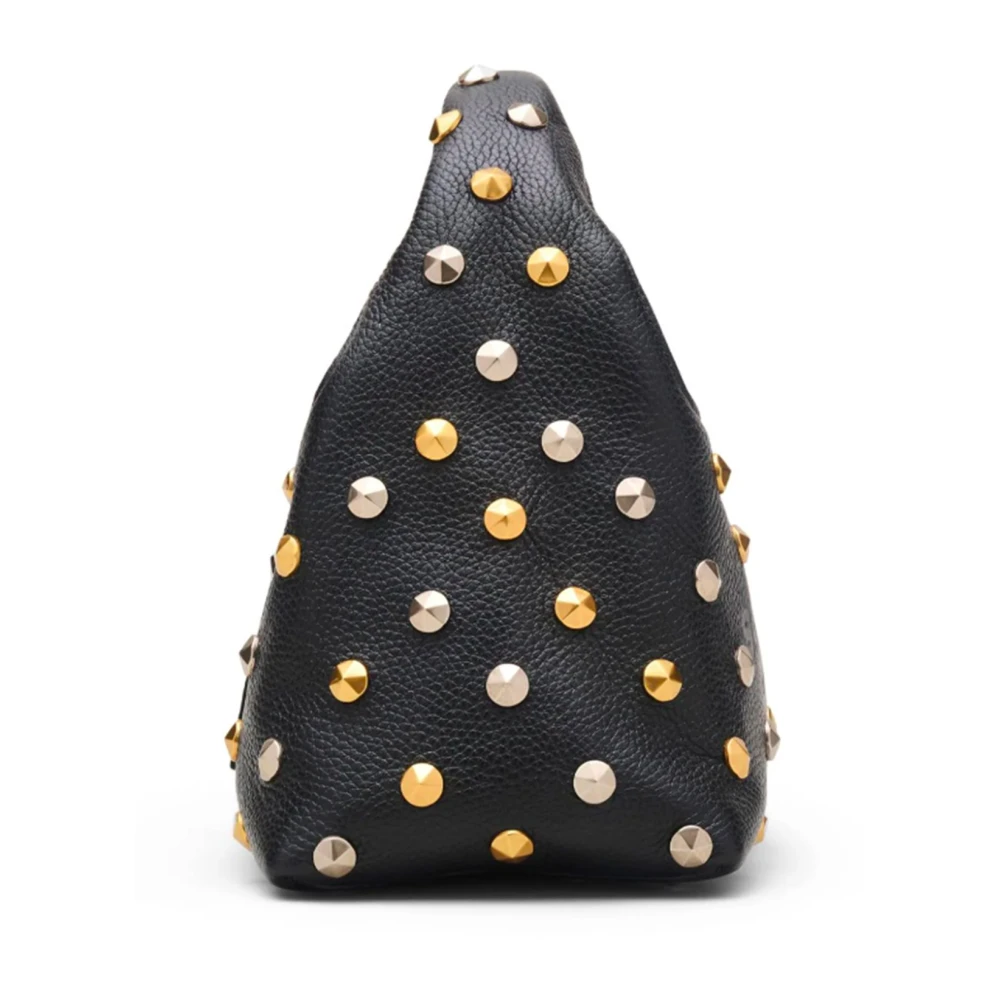 Marc Jacobs Zwarte leren schoudertas met studs Black Dames