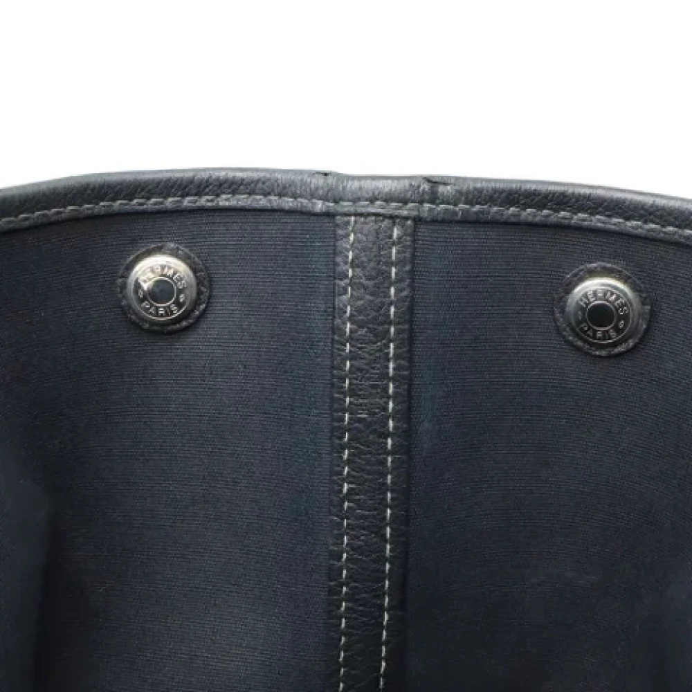 Hermès Vintage Pre-owned Leather handbags Black Dames