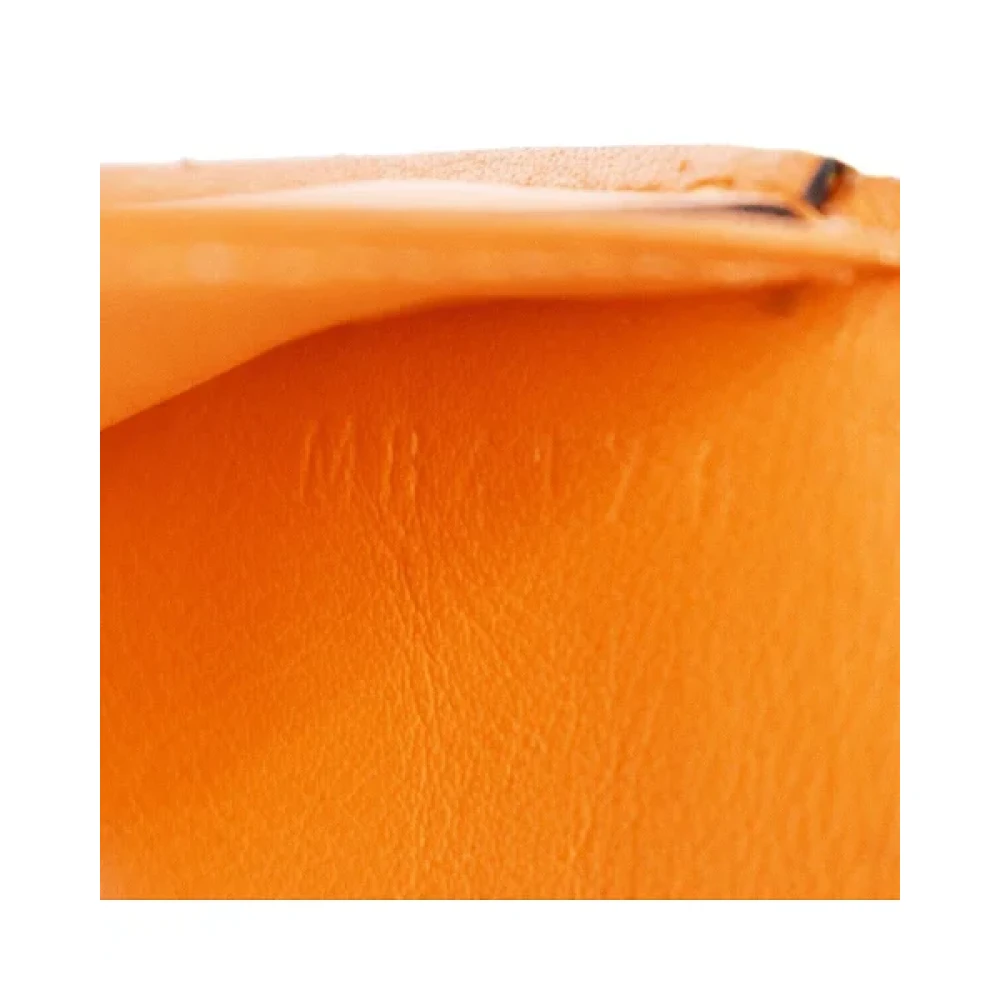 Louis Vuitton Vintage Pre-owned Cotton wallets Orange Dames