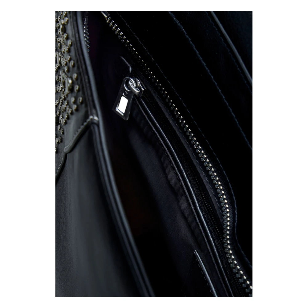 Desigual Zwarte Polyurethaan Dames Handtas Lente Zomer Black Dames