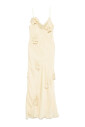 robe-jaune-florale-drapee
