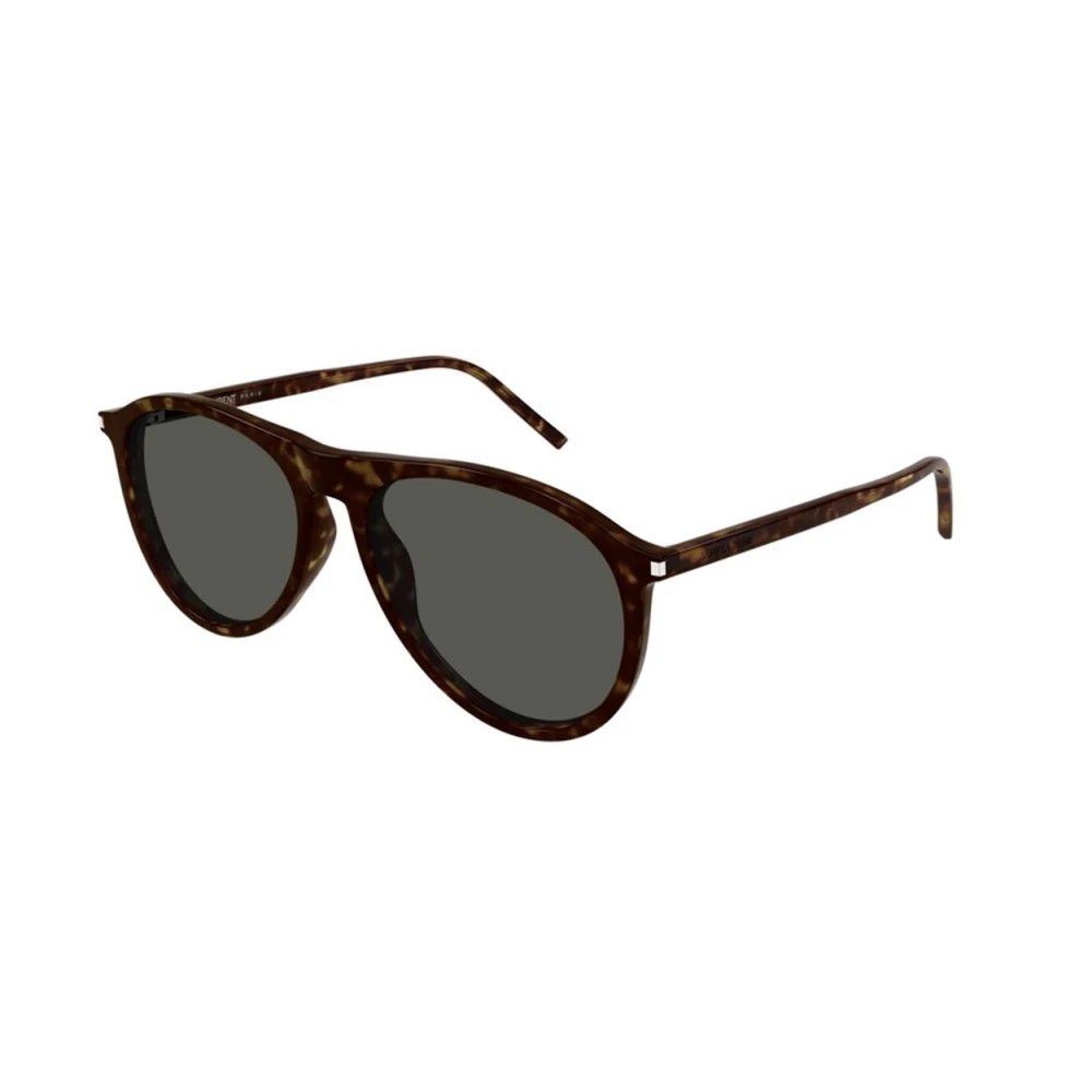 Saint Laurent Women's Grey Classic Havana Sunglasses With Lenses