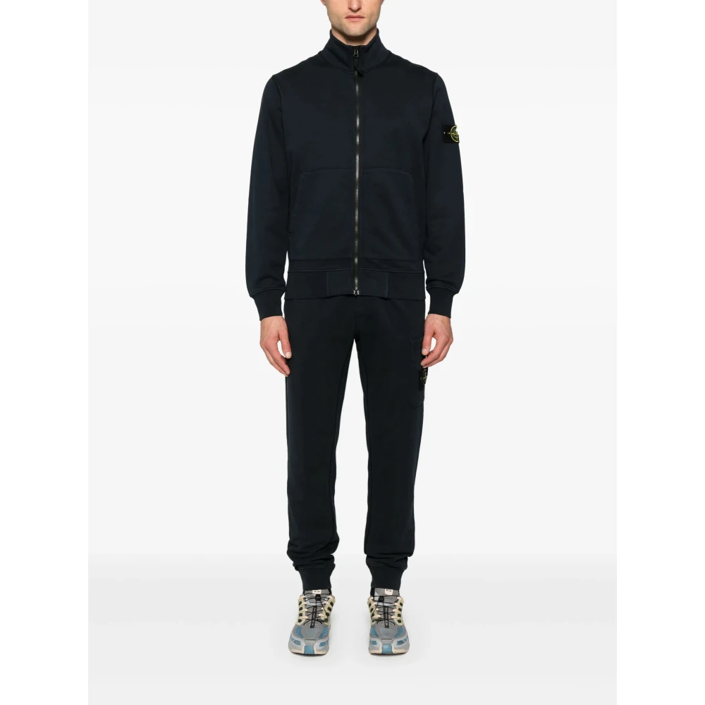 Stone Island Blauwe Sweaters voor Mannen Blue Heren