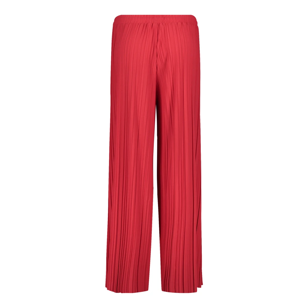 Betty & Co Geplooide hoge taille broek Red Dames