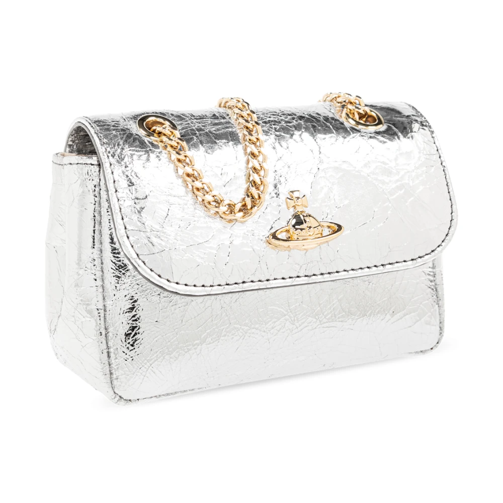 Vivienne Westwood Schoudertas met logo Gray Dames
