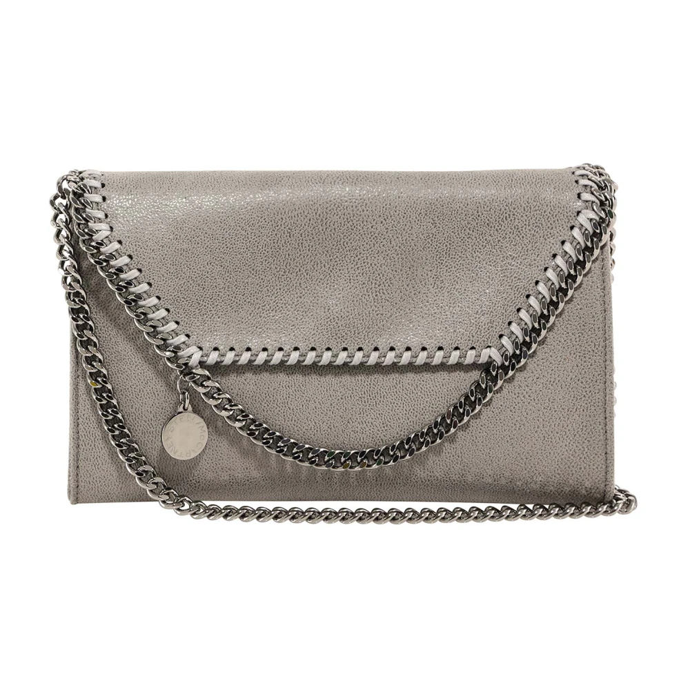 Stella Mc Cartney - Borsa a spalla Falabella mini, Donna, LIGHT GREY - Immagine 4