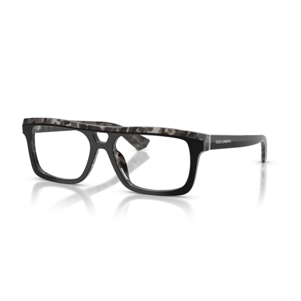 Dolce & Gabbana Men's Black Glasses, 56 Mm, Rectangle Eyeglasses