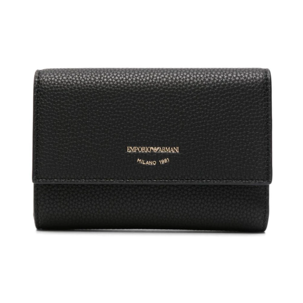 Emporio Armani Zwarte portemonnee voor mannen Black Dames