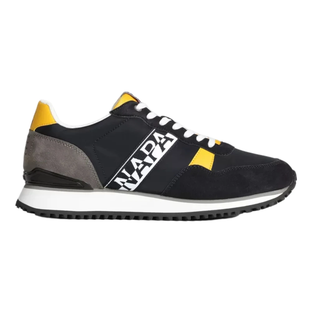 Napapijri Donkerblauwe Leren Cosmos Sneakers Heren Schoenen