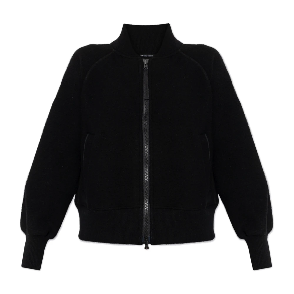 Canada Goose Donna Nero - Felpa Con Patch Logo - Jackets - L