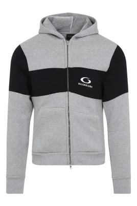Grå Sweatshirt Stilren Bekväm Hoodie
