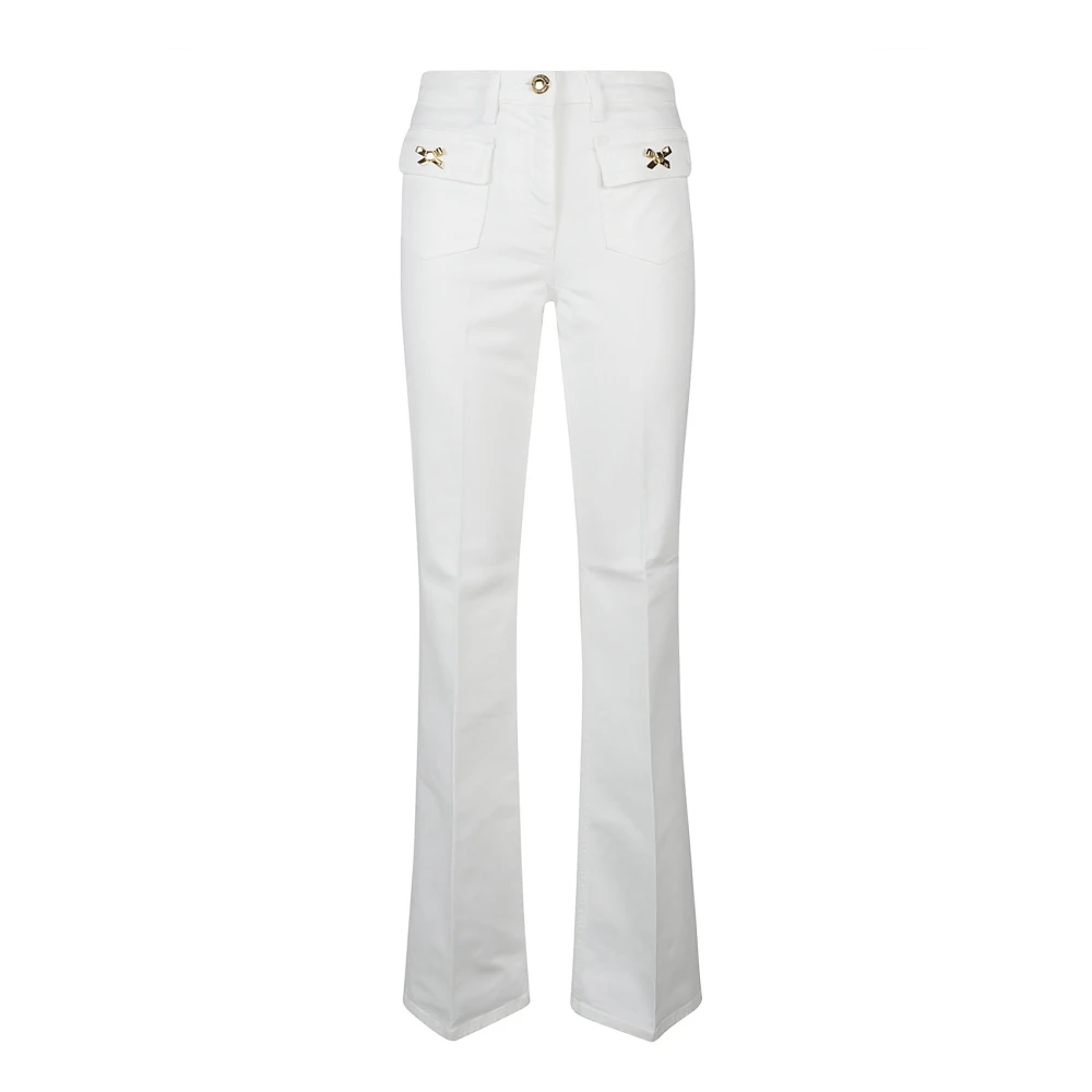 Elisabetta Franchi Klassieke Denim Jeans voor dagelijks gebruik White Dames