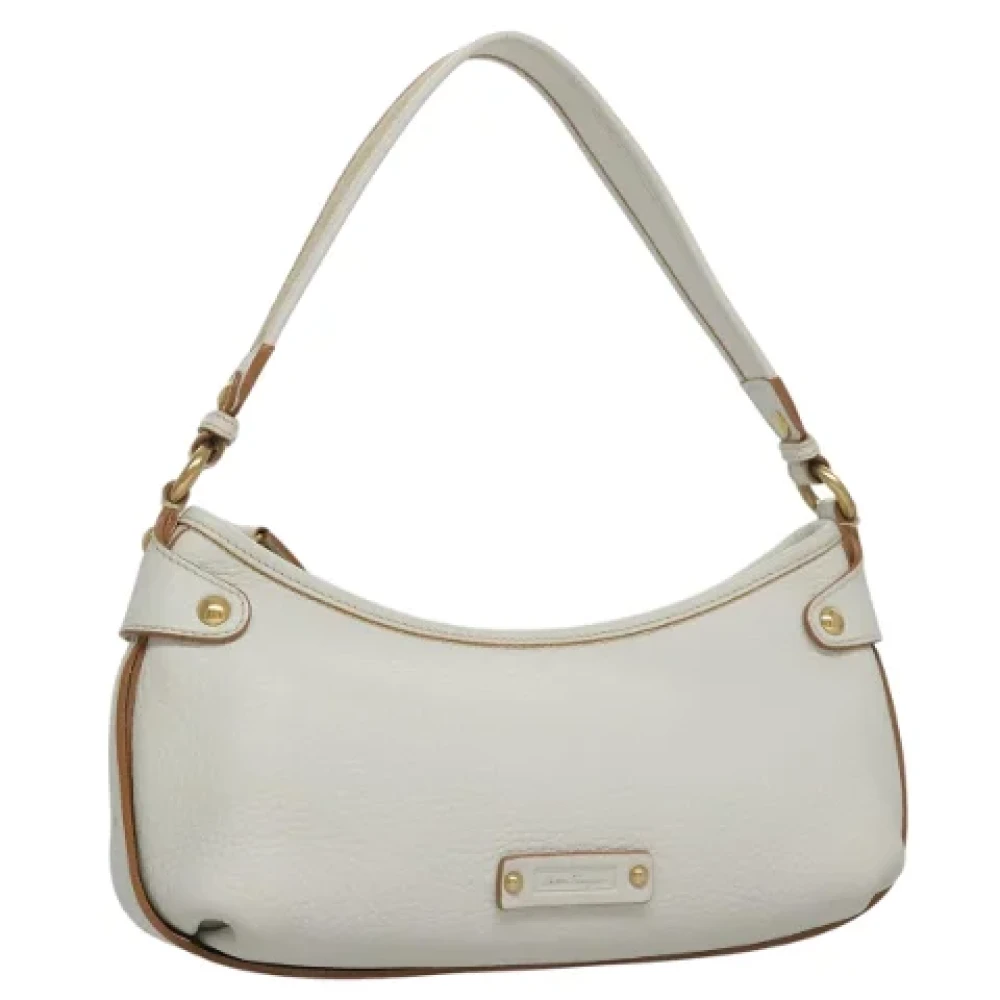 Salvatore Ferragamo Pre-owned Leather shoulder-bags White Dames