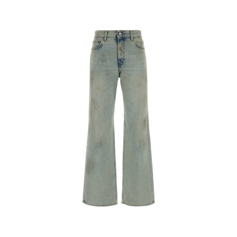 Haikure Women's Blue Flare Jeans, W28, Korea Denim