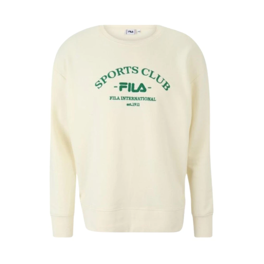 Fila Katoenmix crewneck sweatshirt White Heren