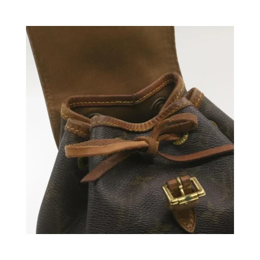 Louis Vuitton Vintage Pre-owned Canvas backpacks Brown Dames