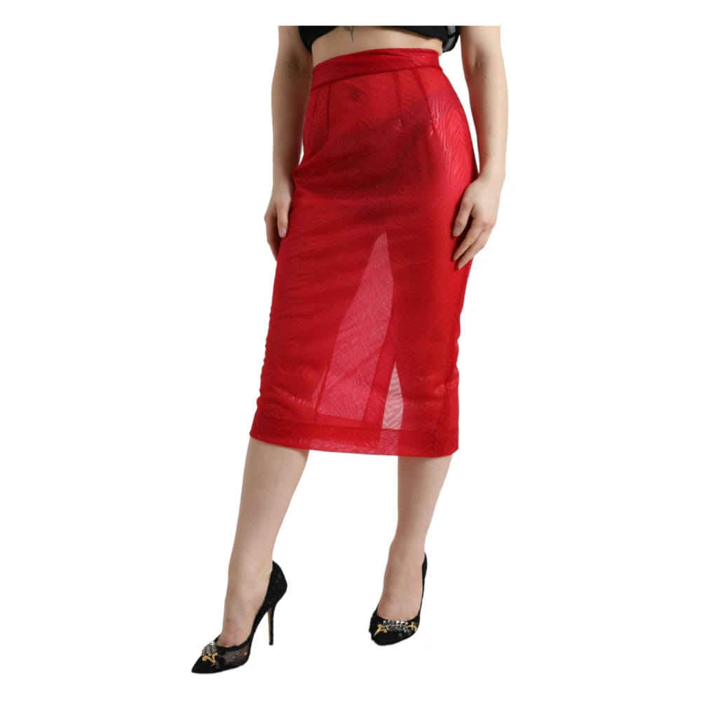 Dolce & Gabbana Midi Skirts Red Dames