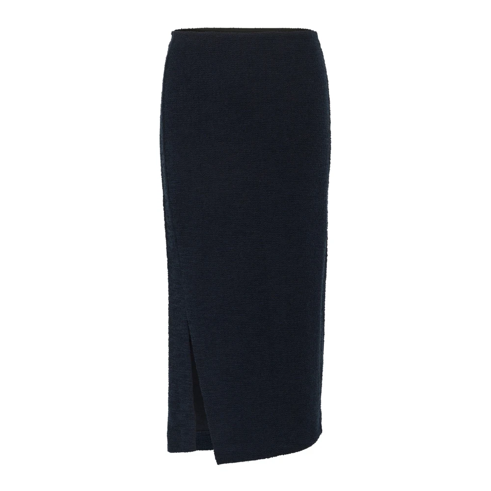 InWear Eenvoudige Blauwe Rok met Elastische Taille Blue Dames