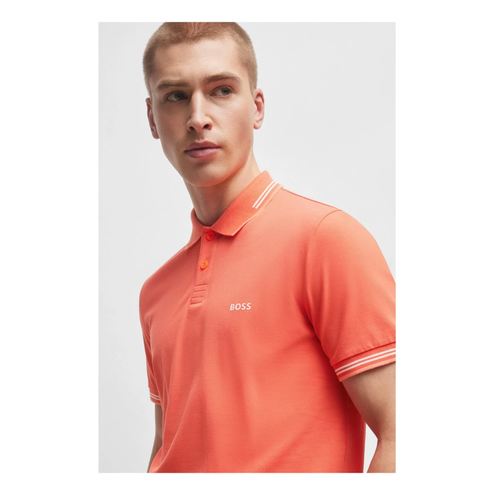 Hugo Boss Korte Mouw Polo Shirt Red Heren