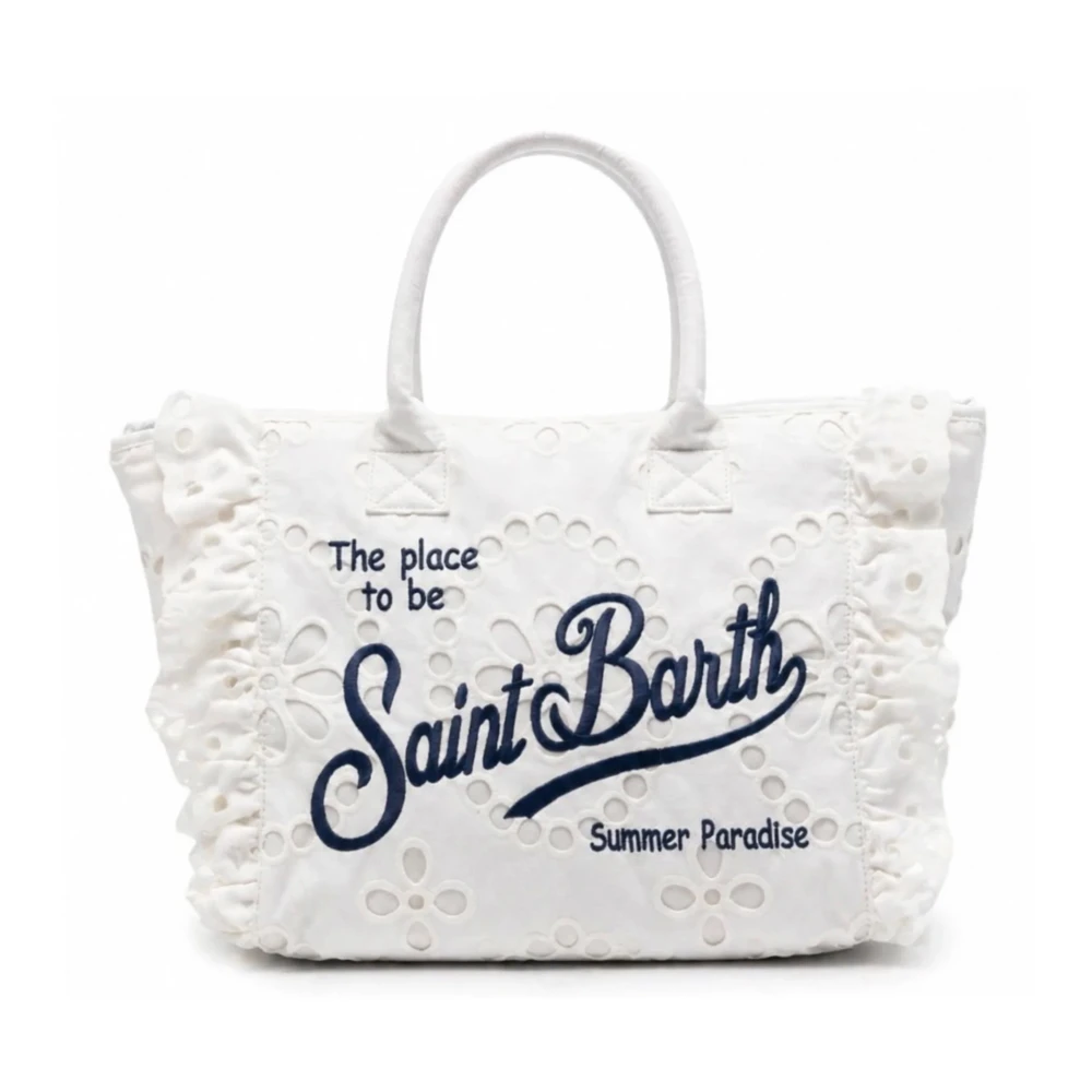 Mc2 Saint Barth Women's White Vanity Volant N Shoulder Bag - Shopping Bags - One Size - Bags