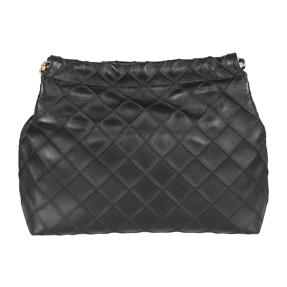 TORY BURCH Zwarte Handtas met Diamantquilting Black Dames