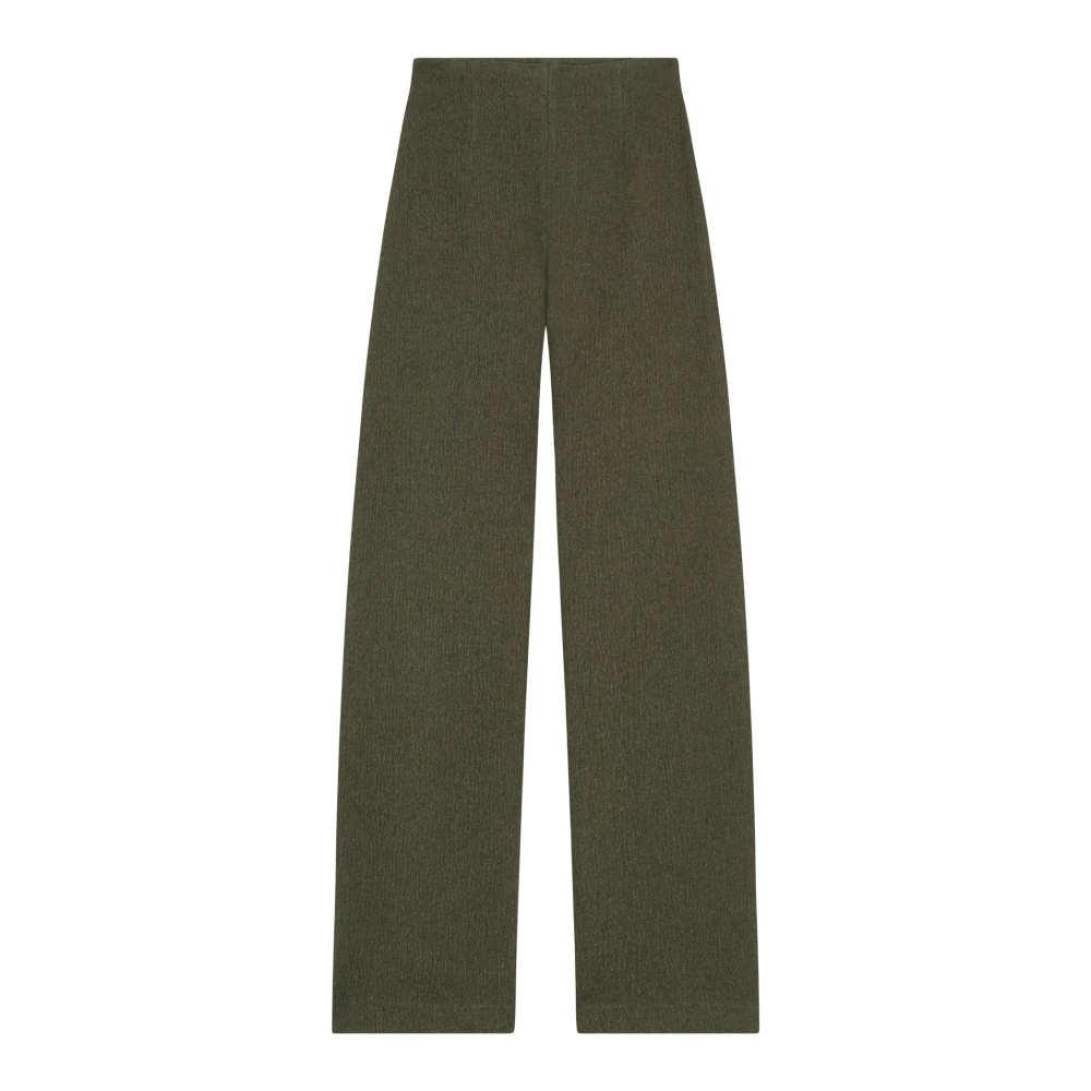Cortana Women's Green Straight Trousers, Xs, Jo High-Waisted Trousers