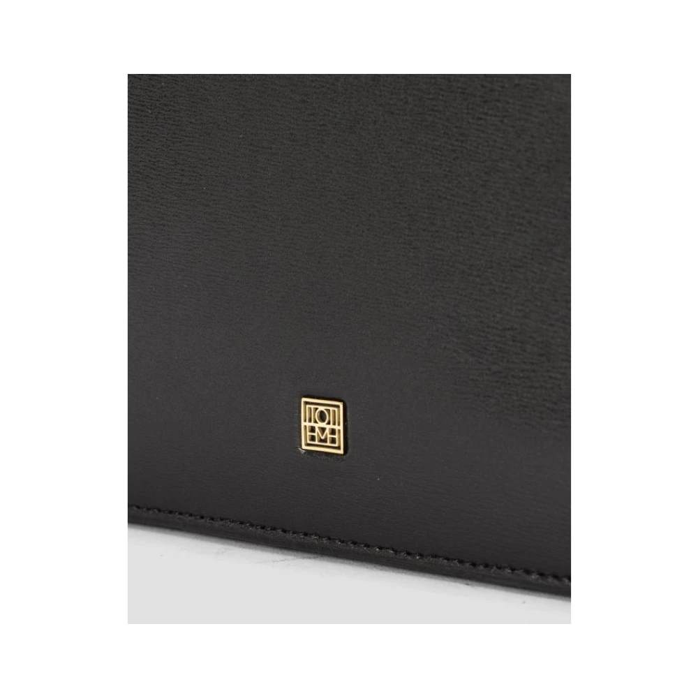 TotêMe Zwarte Leren Pouch Met Ritssluiting Black Dames