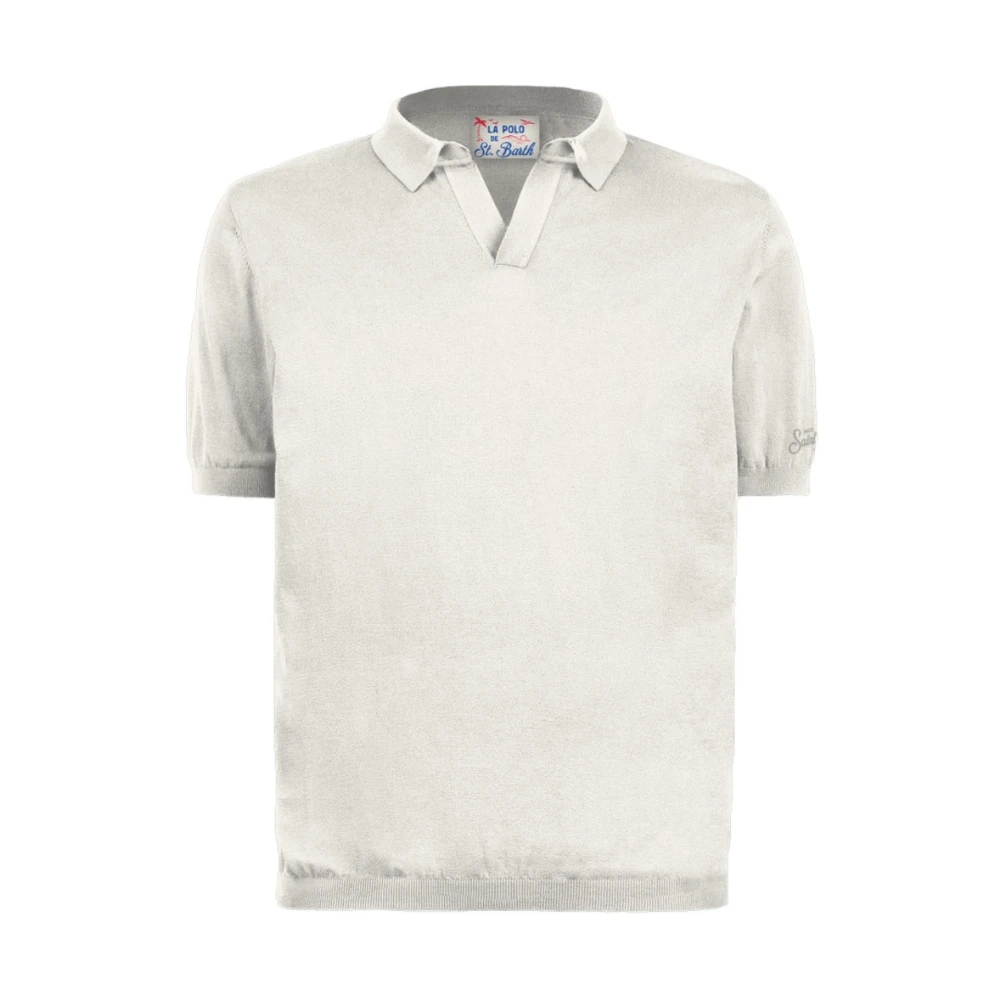 Mc2 Saint Barth Men's White Polo Shirts,, Polo Shirt 2XL