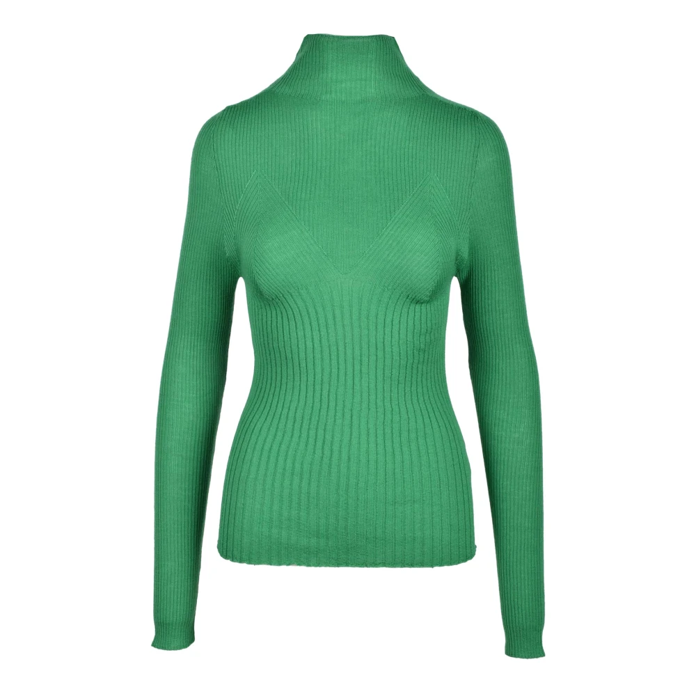 Erika Cavallini Wollen Onderhemd Green Dames