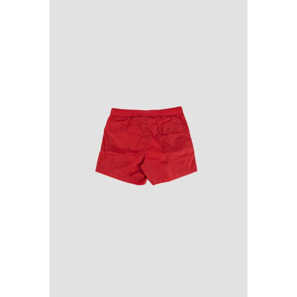 Moncler Rode zwemshorts met klittenbandsluiting Red Heren