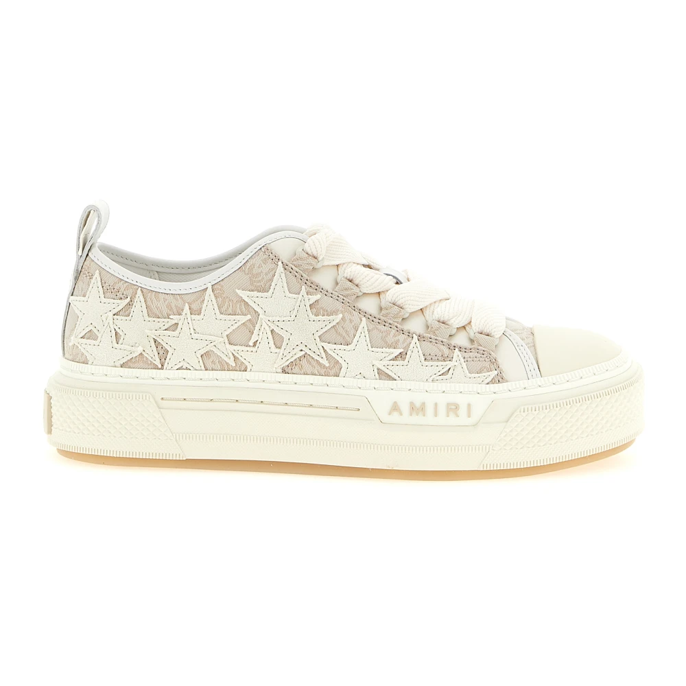 Amiri Women's Beige Ma Quad Stars Court Low