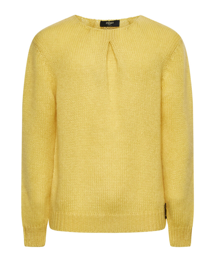 yellow-mohair-blend-sweater-with-pleats