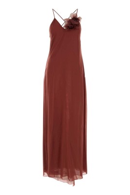 brick-crepe-dress-for-women